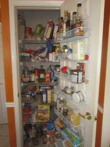 The halucious mess that is our pantry.