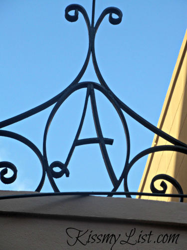 This architectural detail was on the top of a gated entry - no imagination needed here!