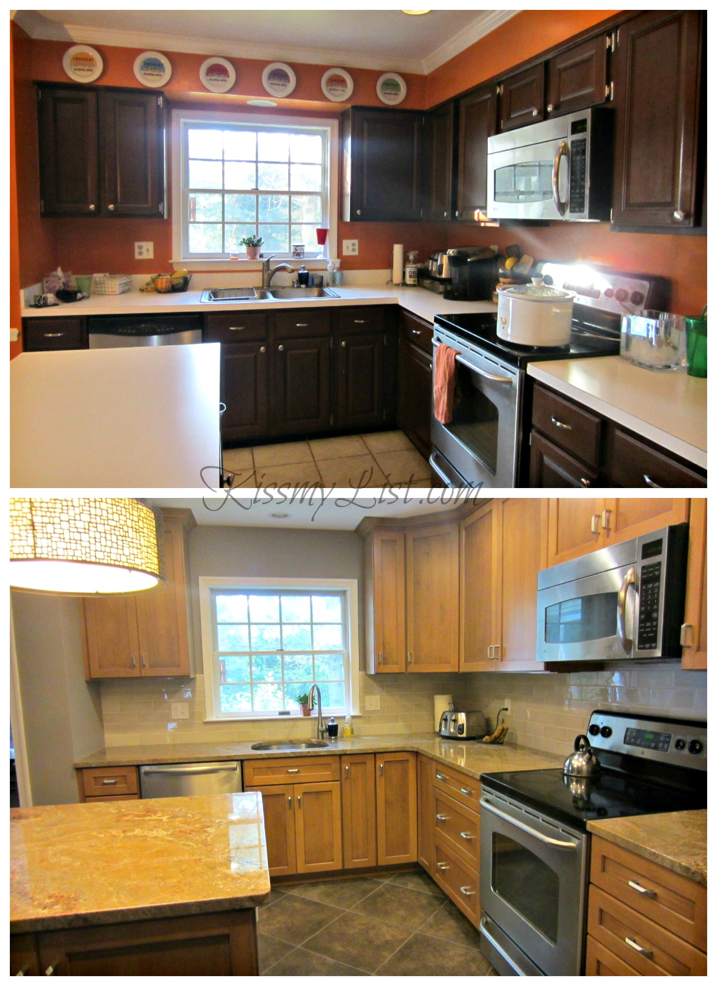 The Big Reveal Kitchen Remodel Is Complete Kiss My List   Beforeandafter2 