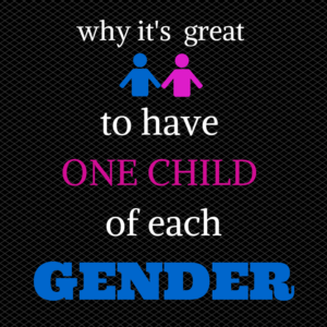 one child of each gender